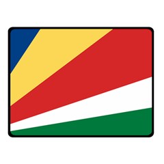 Seychelles Flag Double Sided Fleece Blanket (small)  by FlagGallery