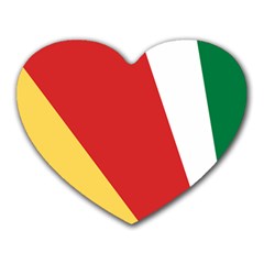 Seychelles-flag12 Heart Mousepads by FlagGallery