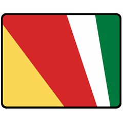 Seychelles-flag12 Fleece Blanket (medium)  by FlagGallery