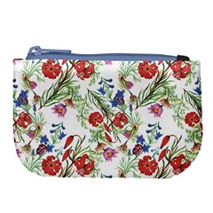 Flowers Pattern Large Coin Purse by goljakoff