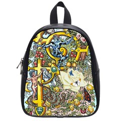 The Illustrated Alphabet - P - By Larenard School Bag (small) by LaRenard