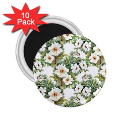 Summer Flowers 2 25  Magnets (10 Pack)  by goljakoff