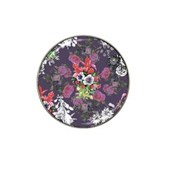 Purple Flowers Hat Clip Ball Marker (10 Pack) by goljakoff