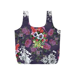 Purple Flowers Full Print Recycle Bag (s) by goljakoff
