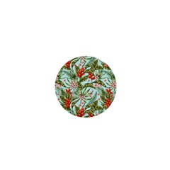 Tropical Flowers 1  Mini Buttons by goljakoff
