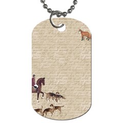 Foxhunt Horse And Hound Dog Tag (two Sides) by Abe731