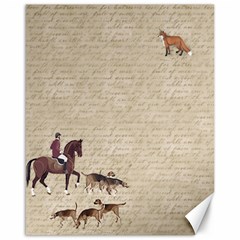 Foxhunt Horse And Hound Canvas 16  X 20  by Abe731
