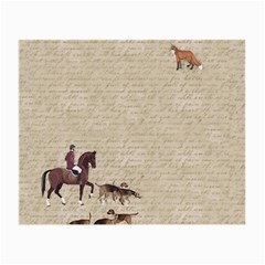 Foxhunt Horse And Hound Small Glasses Cloth (2 Sides) by Abe731