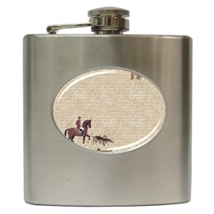 Foxhunt Horse And Hound Hip Flask (6 Oz) by Abe731