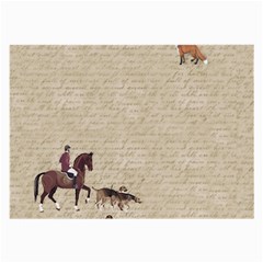 Foxhunt Horse And Hound Large Glasses Cloth by Abe731