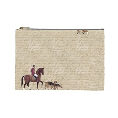 Foxhunt Horse And Hound Cosmetic Bag (large) by Abe731