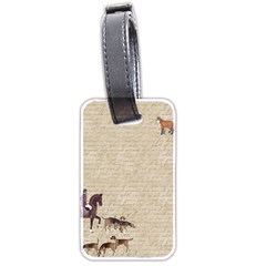 Foxhunt Horse And Hound Luggage Tag (two Sides) by Abe731