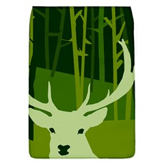 Forest Deer Tree Green Nature Removable Flap Cover (l)