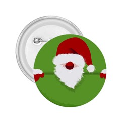 Santa Claus Hat Christmas 2 25  Buttons