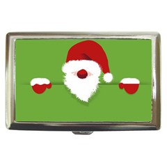 Santa Claus Hat Christmas Cigarette Money Case by Mariart