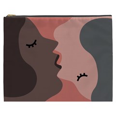 Illustrations Of Love And Kissing Women Cosmetic Bag (xxxl) by Alisyart