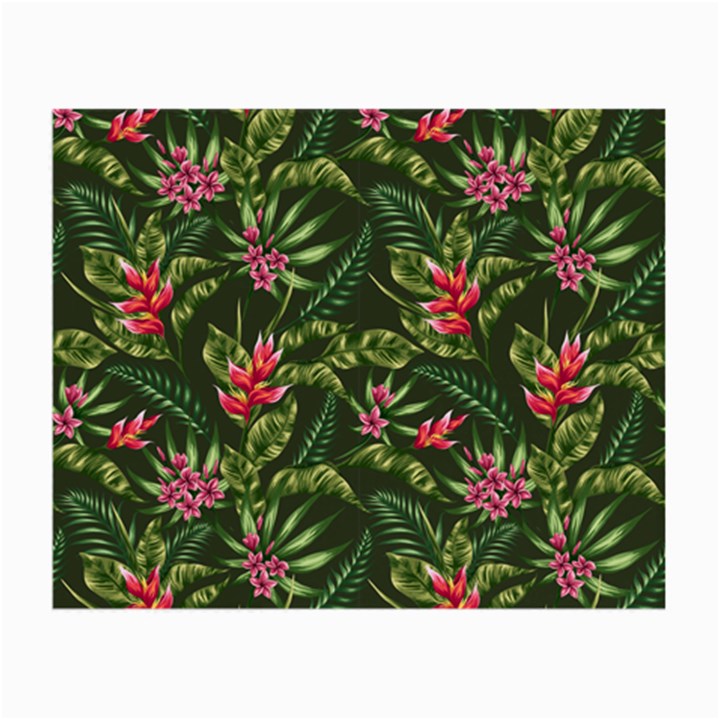 Tropical flowers Small Glasses Cloth