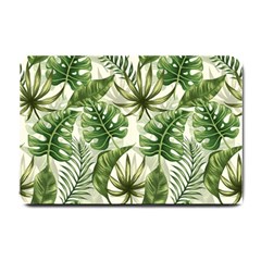 Green Leaves Small Doormat  by goljakoff