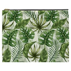 Green Leaves Cosmetic Bag (xxxl) by goljakoff