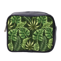 Green Leaves Mini Toiletries Bag (two Sides) by goljakoff