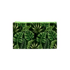 Green Leaves Cosmetic Bag (xs) by goljakoff