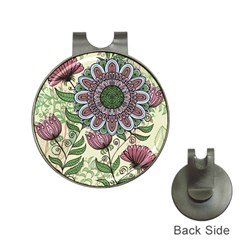 Flower Mandala Hat Clips With Golf Markers by goljakoff