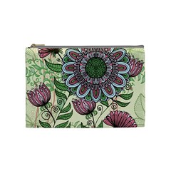 Flower Mandala Cosmetic Bag (medium) by goljakoff