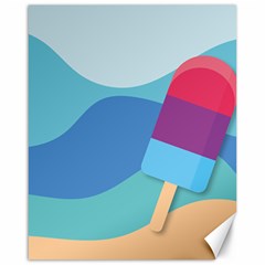 Ice Summer Beach Sea Dessert Canvas 16  X 20  by HermanTelo