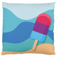 Ice Summer Beach Sea Dessert Standard Flano Cushion Case (two Sides)