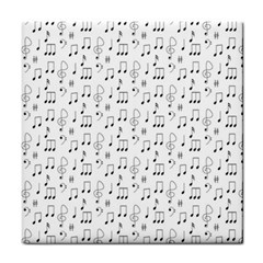Music Notes Wallpaper Tile Coaster