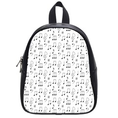 Music Notes Wallpaper School Bag (small)