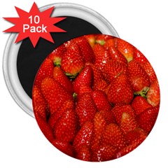 Colorful Strawberries At Market Display 1 3  Magnets (10 Pack)  by dflcprintsclothing