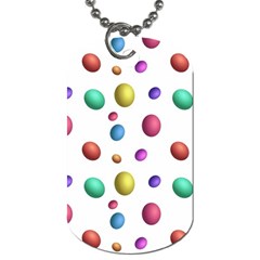 Egg Easter Texture Colorful Dog Tag (one Side) by HermanTelo