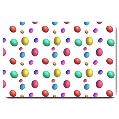 Egg Easter Texture Colorful Large Doormat 