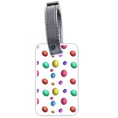 Egg Easter Texture Colorful Luggage Tag (one side)