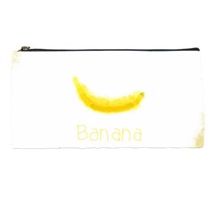 Banana Fruit Watercolor Painted Pencil Case