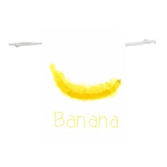 Banana Fruit Watercolor Painted Lightweight Drawstring Pouch (m) by Mariart