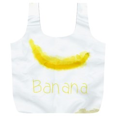 Banana Fruit Watercolor Painted Full Print Recycle Bag (xxxl) by Mariart