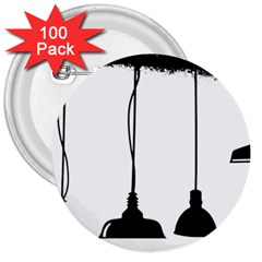 Lanterns Lamps Light Ceiling 3  Buttons (100 Pack) 