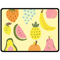 Fruit Double Sided Fleece Blanket (large)  by HermanTelo