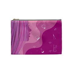 Online Woman Beauty Purple Cosmetic Bag (medium)