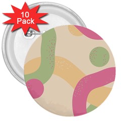 Line Pattern Dot 3  Buttons (10 Pack)  by Alisyart