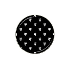 Man Head Caricature Drawing Pattern Hat Clip Ball Marker (10 Pack)