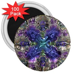 Metallizer Factory Glass 3  Magnets (100 Pack)