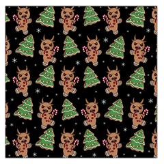 Gingerbread Krampus Large Satin Scarf (square) by Valentinaart