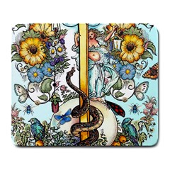 The Illustrated Alphabet - I - by LaRenard Large Mousepads