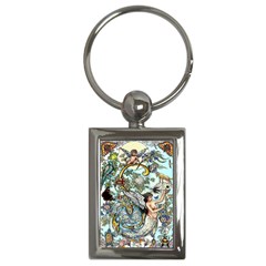 The Illustrated Alphabet - S - By Larenard Key Chain (rectangle) by LaRenard