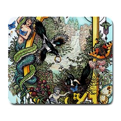 The Illustrated Alphabet - U - By Larenard Large Mousepads by LaRenard