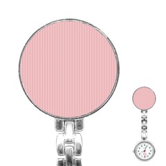 Baby Pink - Stainless Steel Nurses Watch