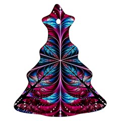 Fractal Flower Christmas Tree Ornament (Two Sides)